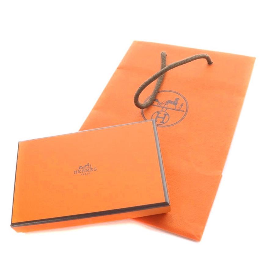 HERMES エルメス ドゴン カードケース 名刺入れ レザー 紫 パープル  