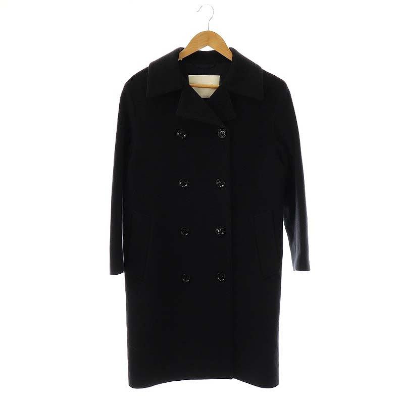 【中古】マッキントッシュ MACKINTOSH ウール Pコート アウター 総裏地 8 紺 DU-3H /CX ■OS レディース マッキントッシュ MACKINTOSH ウール Pコート アウター 総裏地 8 紺 DU