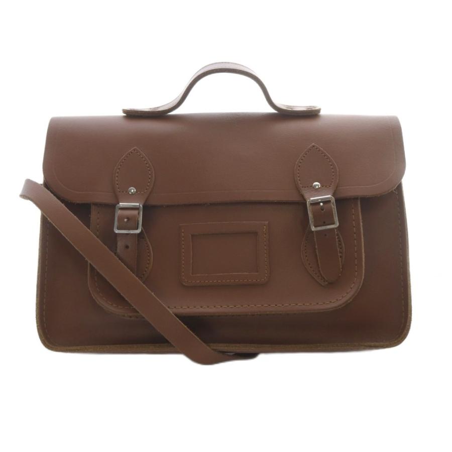 ザッチェルズ Zatchels レザー 3way ショルダーバッグ リュック 茶 