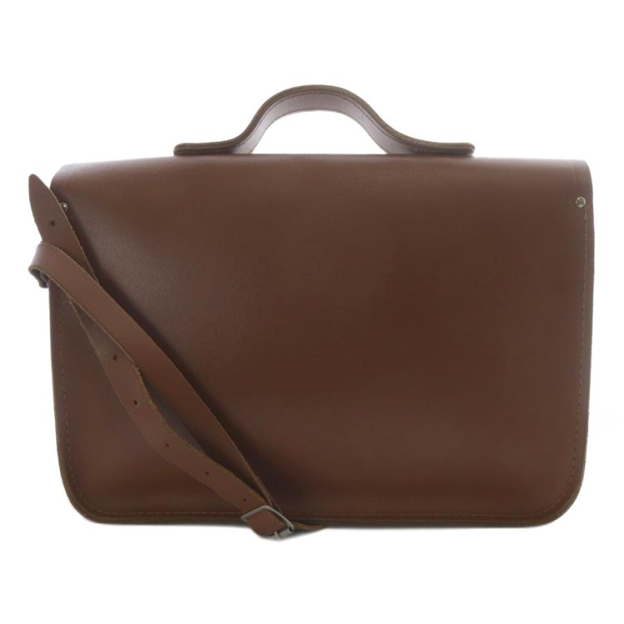 ザッチェルズ Zatchels レザー 3way ショルダーバッグ リュック 茶 