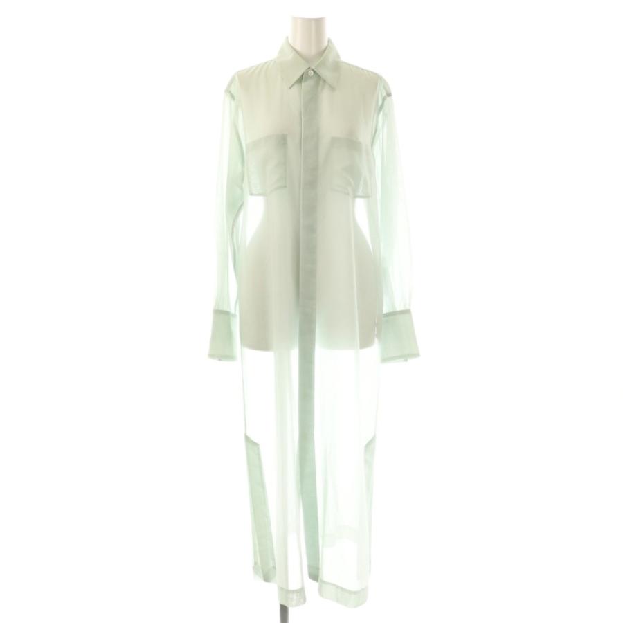 オーラリー AURALEE WOOL POLYESTER SHEER CLOTH SHIRTS ONEPIECE 