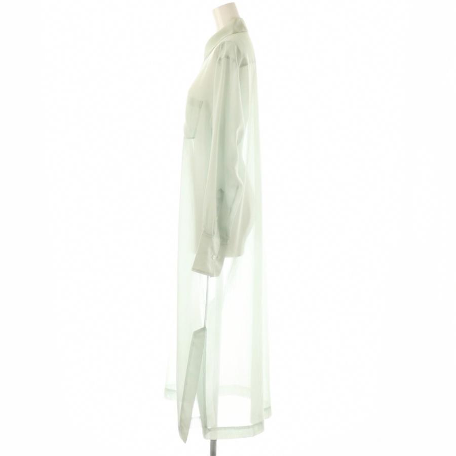 オーラリー AURALEE WOOL POLYESTER SHEER CLOTH SHIRTS ONEPIECE