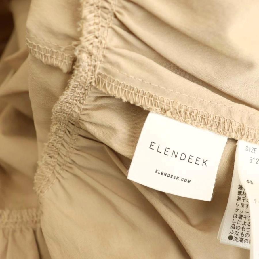 エレンディーク ELENDEEK 袖ボリュームブラウス 七分袖 F ベージュ /AT 