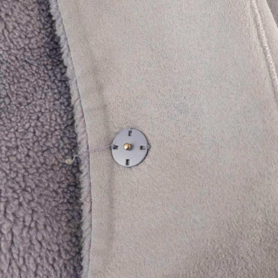 ミラオーウェン Mila Owen ノーカラーシャツカーブボアジャケット