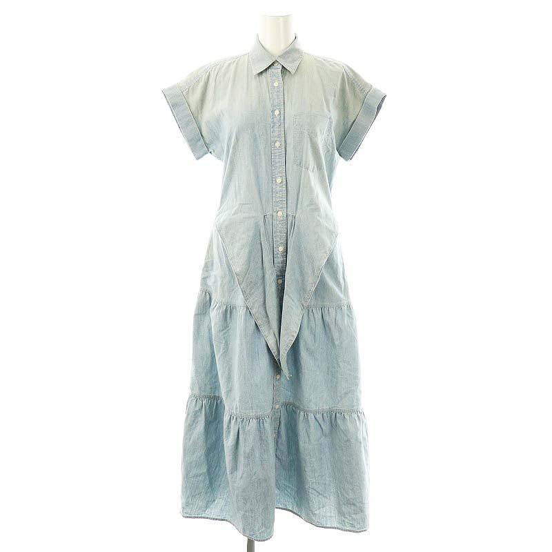 ローレンラルフローレン LAUREN RALPH ティアード デニムシャツ