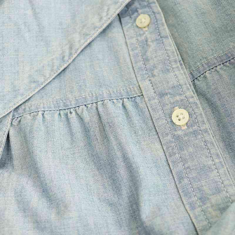 ⭐️Ralph Lauren⭐️レディース⭐️デニム⭐️シャツワンピース⭐️七分袖•長袖 ローレンラルフローレン LAUREN RALPH ティアード デニムシャツ