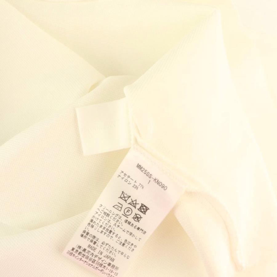 マメクロゴウチ Mame Kurogouchi 25SS Asymmetric Neck Knitted