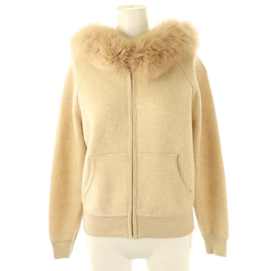 ジャスグリッティー ファー付 パーカー ニット 2 新品 ジャス  