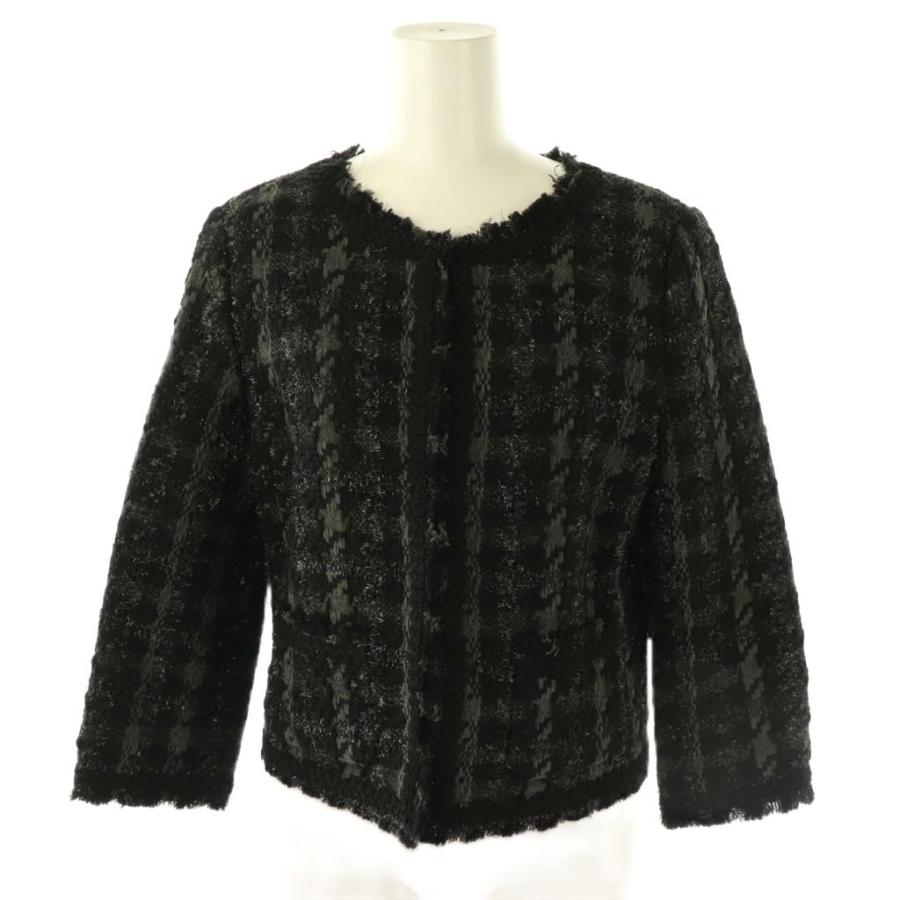 レキップヨシエイナバ L'EQUIPE YOSHIE INABA ツイードジャケット ノー