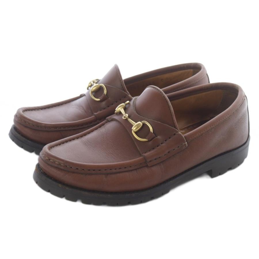 GUCCI（グッチ） ホースビット ローファー レザー 36 茶 ブラウン 101