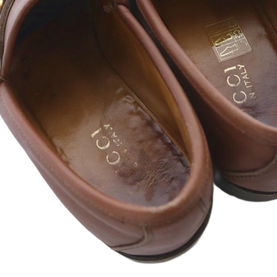 GUCCI（グッチ） ホースビット ローファー レザー 36 茶 ブラウン 101 
