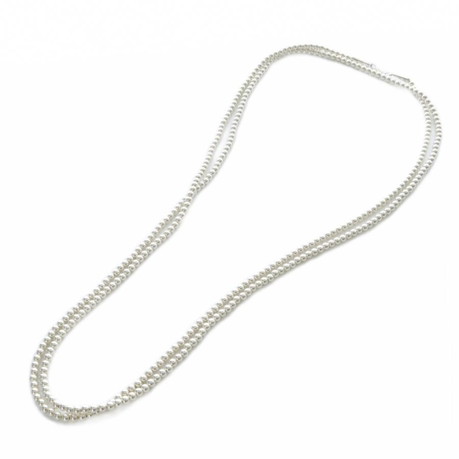 アルポ HARPO STERLING ナバホパール ロングネックレス シルバー色 /SR