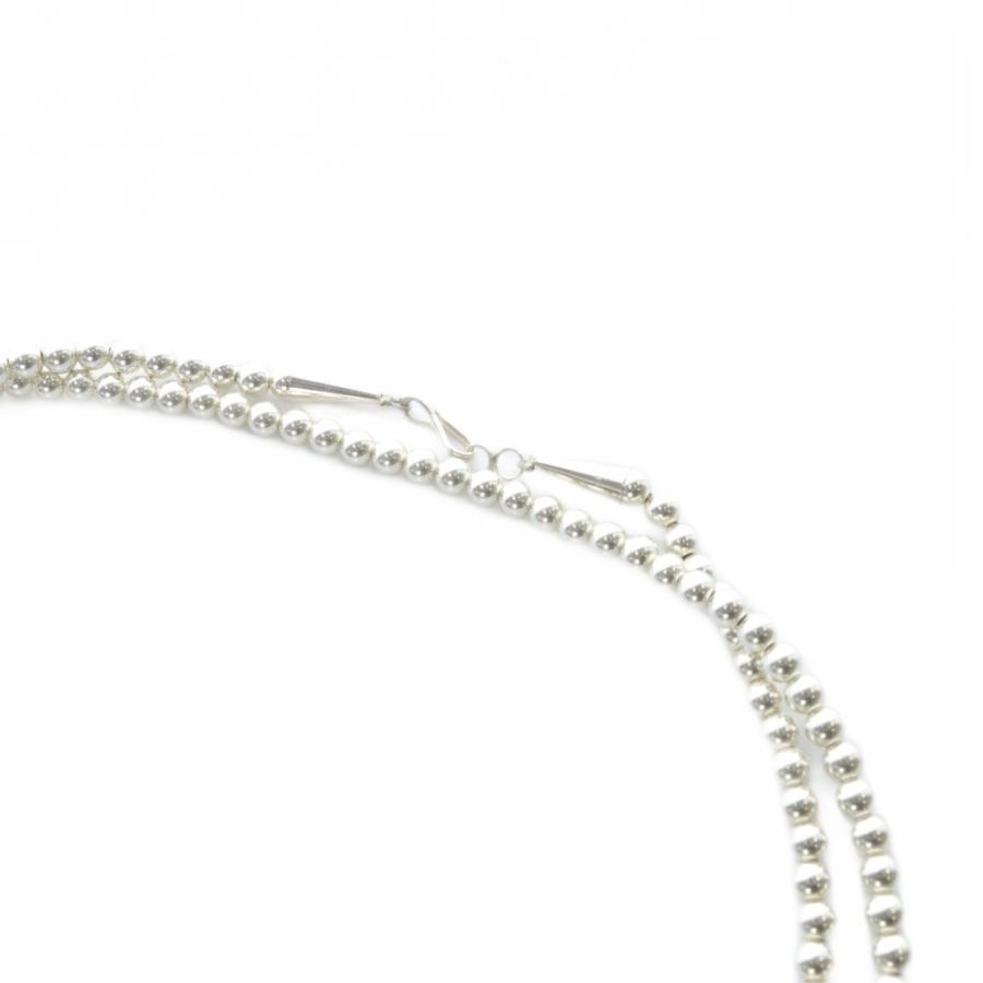 アルポ HARPO STERLING ナバホパール ロングネックレス シルバー色 /SR