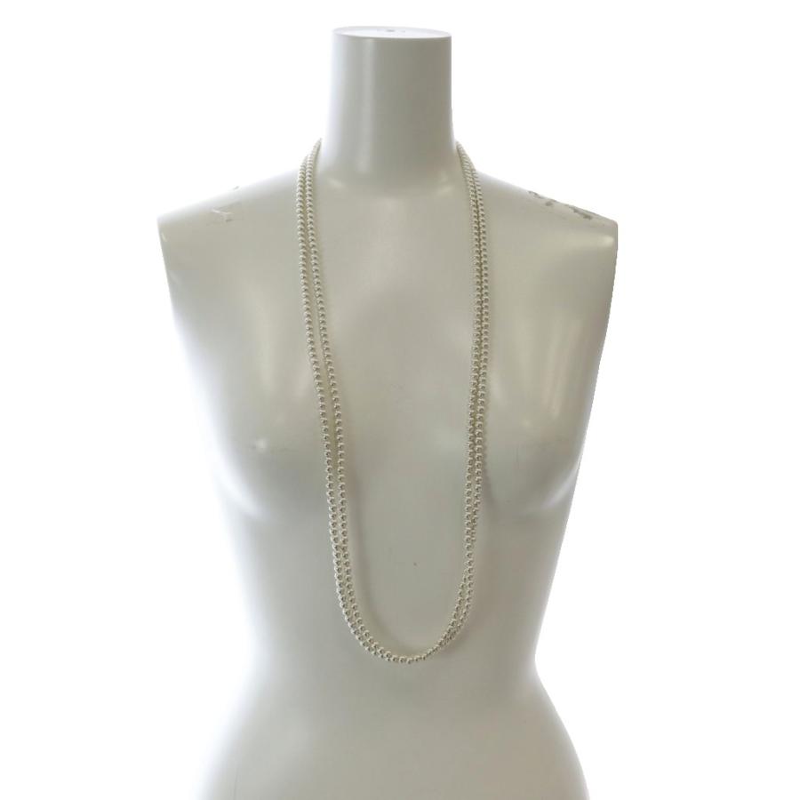 アルポ HARPO STERLING ナバホパール ロングネックレス シルバー色 /SR