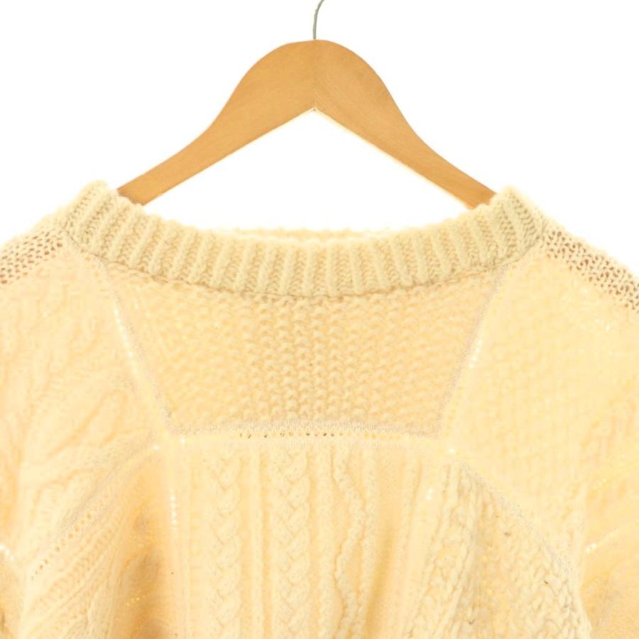 レディメイド READYMADE PATCHWORK FISHERMAN KNIT ニット セーター 長袖 ONE SIZE オフホワイト /HK ■OS メンズ_2
