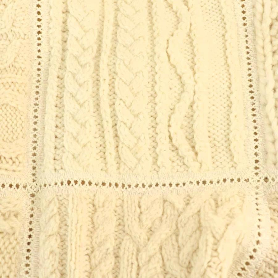 レディメイド READYMADE PATCHWORK FISHERMAN KNIT ニット セーター 長袖 ONE SIZE オフホワイト /HK ■OS メンズ_6