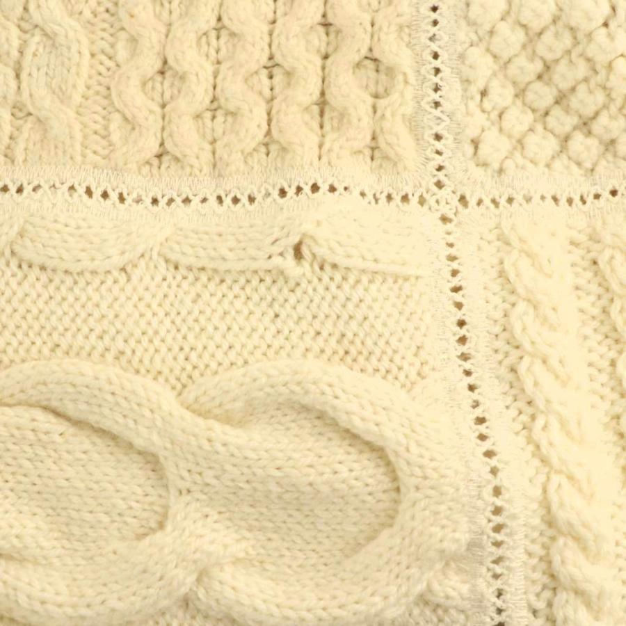 レディメイド READYMADE PATCHWORK FISHERMAN KNIT ニット セーター 長袖 ONE SIZE オフホワイト /HK ■OS メンズ_7