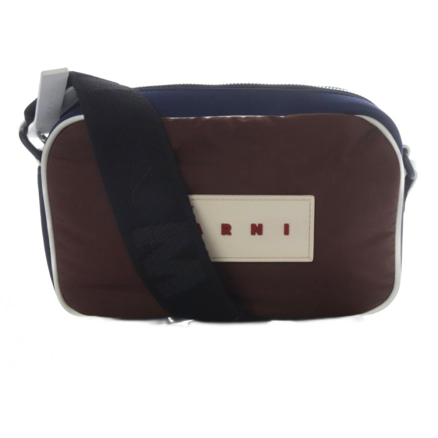 MARNI（マルニ） MARNI puff カメラバッグ ショルダーバッグ ロゴ 紺