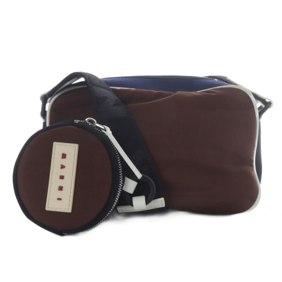 【新品未使用・現行】マルニ Puff パフ カメラバッグ ショルダーバッグ MARNI マルニ puff カメラバッグ ショルダーバッグ ロゴ 紺 ネイビー
