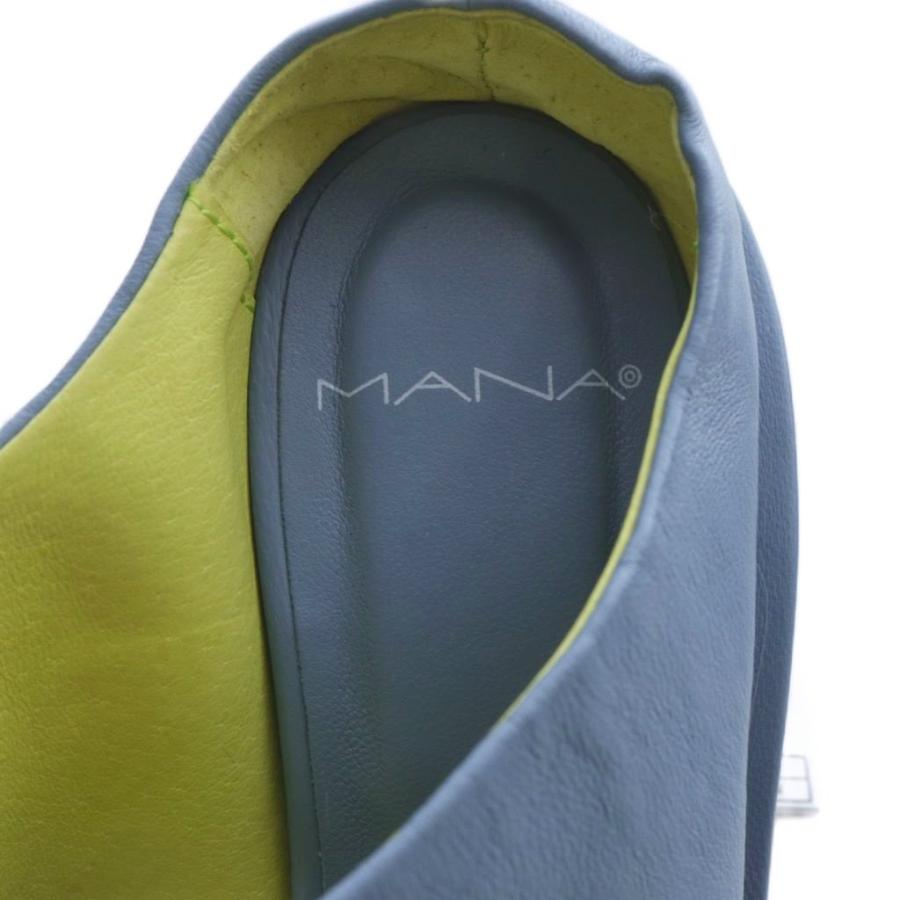 マナ MANA 近年モデル サークルヒール パデットサンダル スクエアトゥ