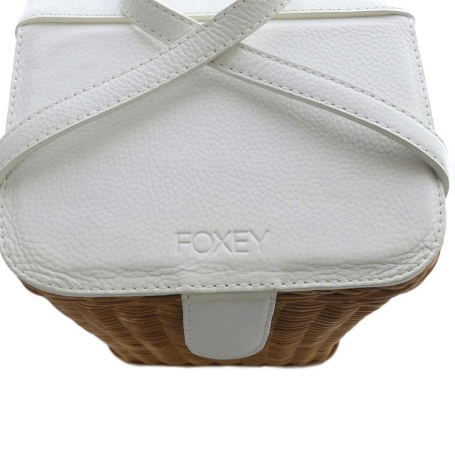 FOXEY レザー バスケット インテリア小物 FOXEY レザー バスケット