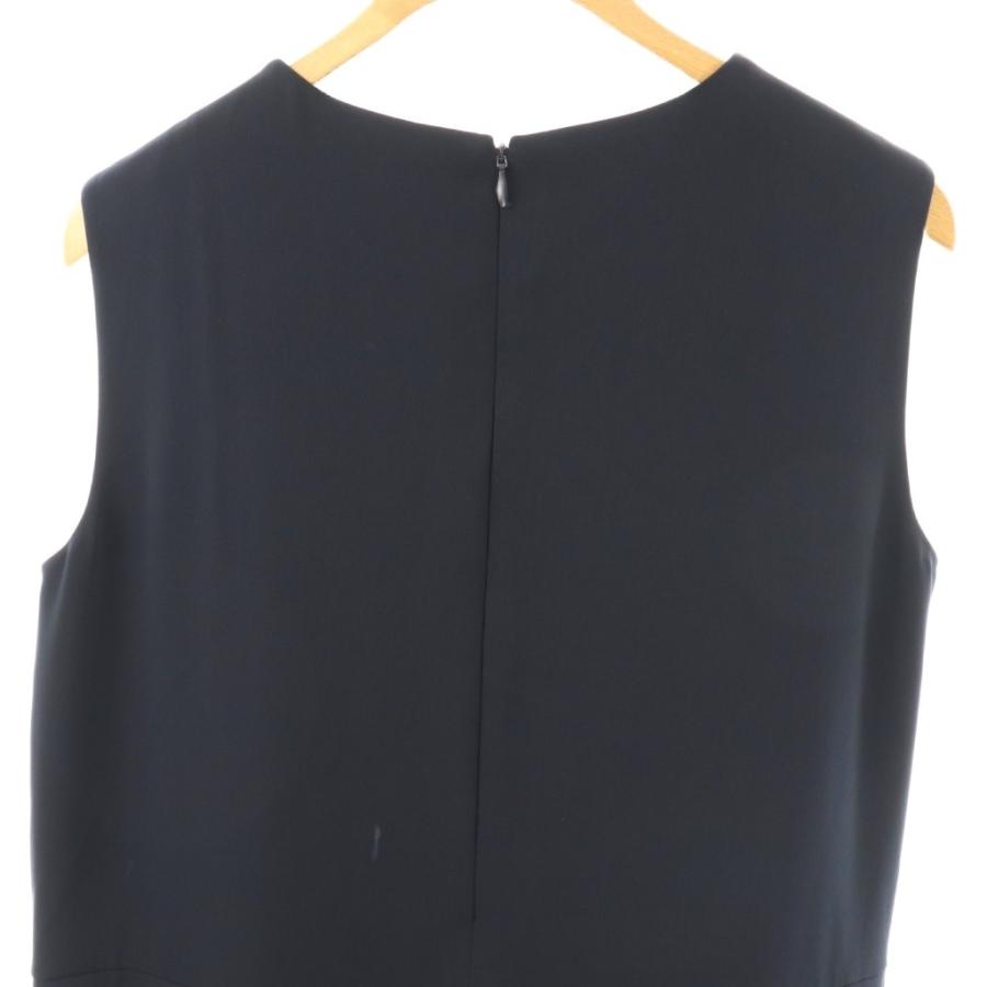 ブレンヘイム BLENHEIM ノースリーブフレアワンピース ロング S