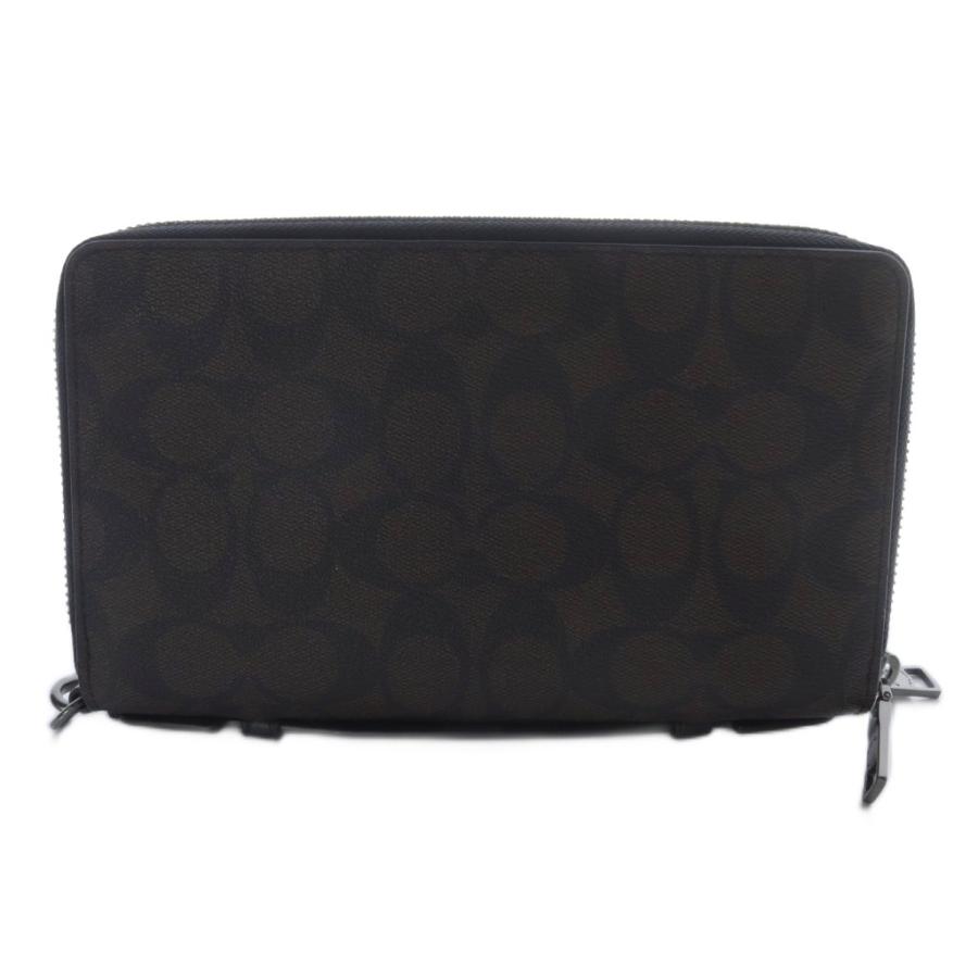 COACH（コーチ） シグネチャー ダブルジップ トラベル オーガナイザー