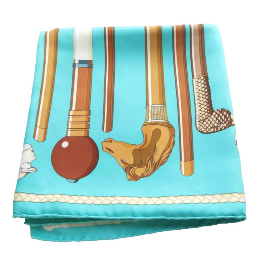 HERMES（エルメス） HERMES Les cannes ステッキ 杖 カレ90 スカーフ