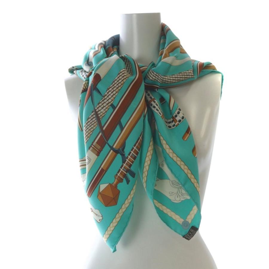 HERMES（エルメス） HERMES Les cannes ステッキ 杖 カレ90 スカーフ