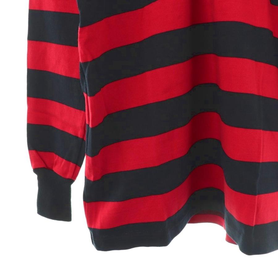 ★新品 未使用 タグ付き★ 『ターンベリー』長袖 ポロシャツ ボーダー Lサイズ カンタベリー CANTERBURY ラガーシャツボーダーポロシャツ 長袖