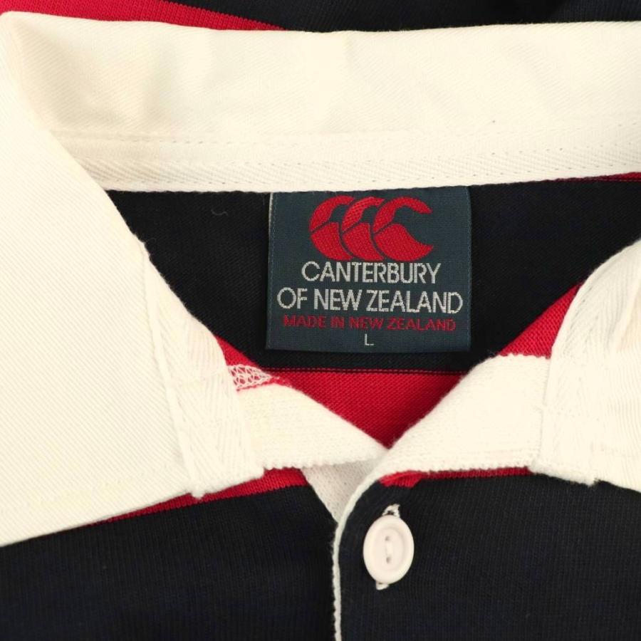 カンタベリー CANTERBURY ラガーシャツボーダーポロシャツ 長袖