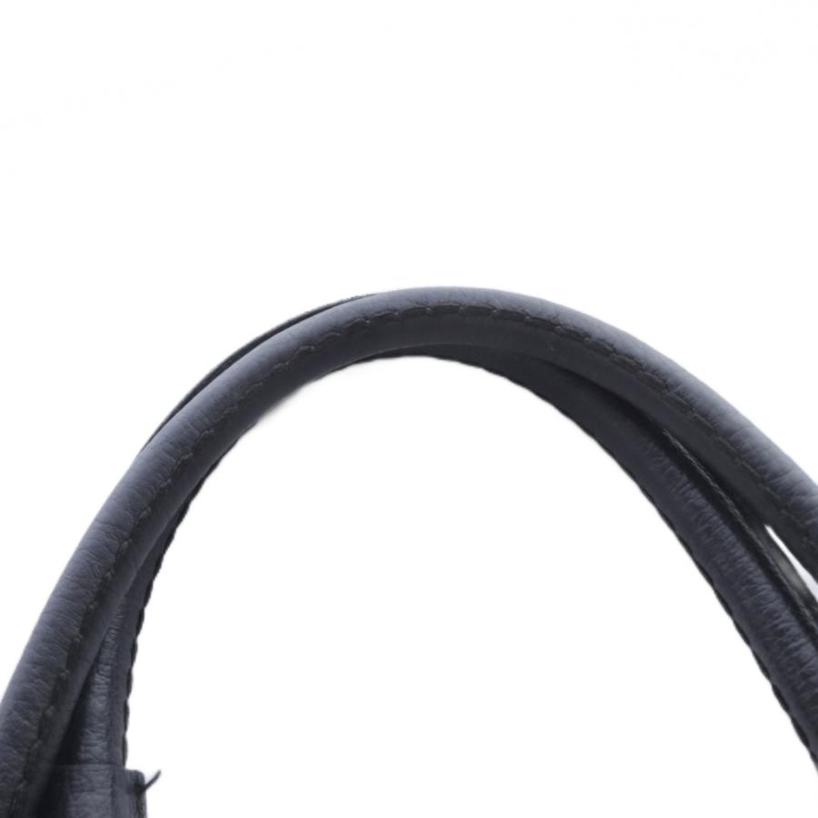 プリニオヴィソナ PLINIO VISONA レザー ハンドバッグ ロゴ ベージュ