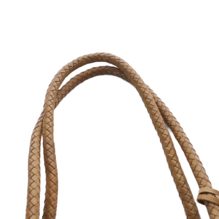 レン REN ゴートメッシュ レザーバッグ ハンドバッグ 茶 ブラウン /SR