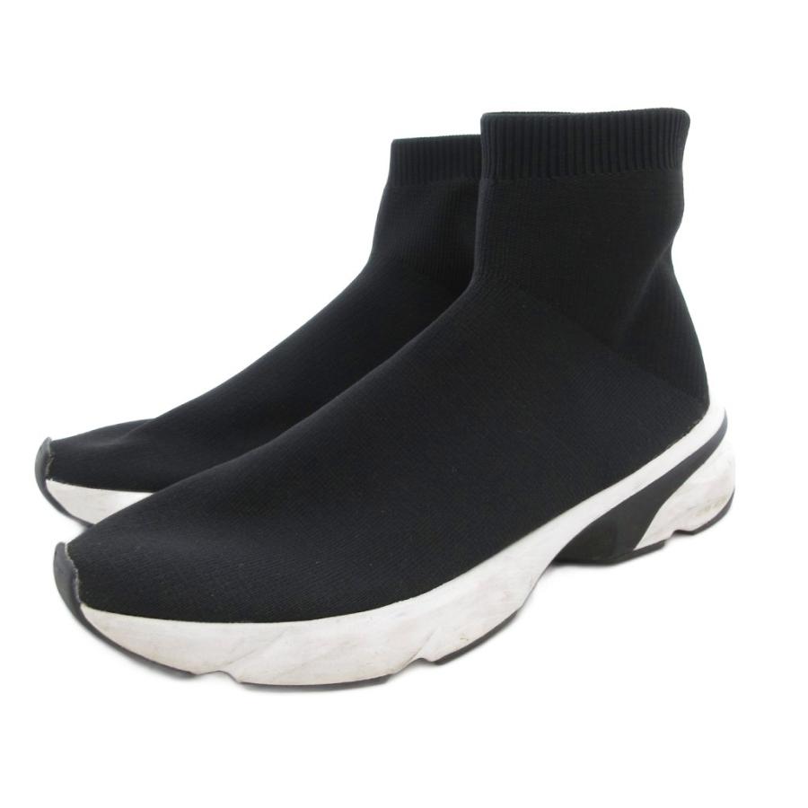 ZARA ザラ ソックススニーカー シューズ ハイカット 27cm 黒 ブラック