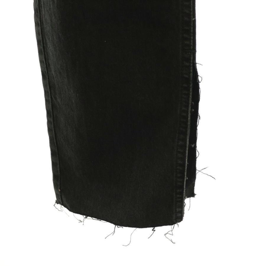 ZARA（ザラ） 未使用品 フレア デニムパンツ カットオフ 38 黒 
