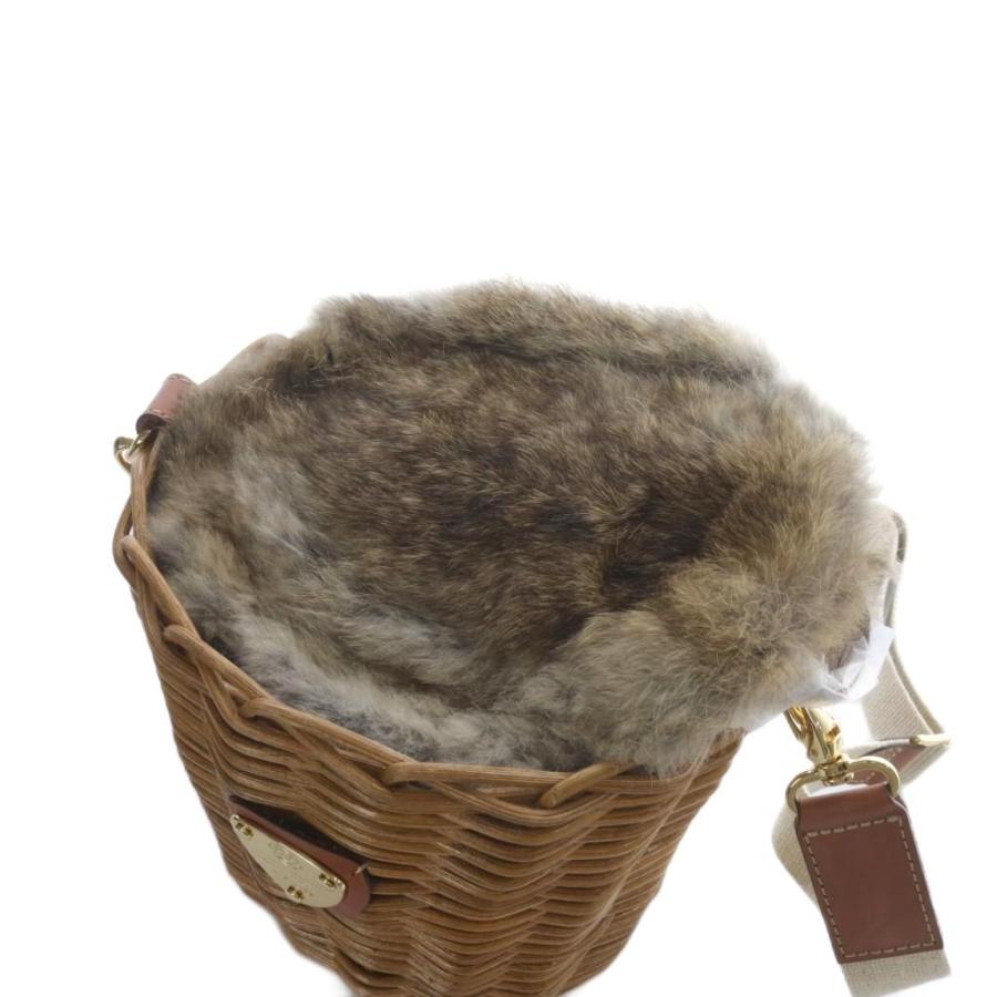 ATAO アタオ /BREEZE ブリーゼ カゴバッグ　ファーバッグ ATAO(アタオ) / breeze/ブリーゼ/かごバッグ/ラビットファー付