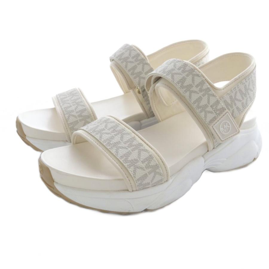 MICHAEL KORS スポーツサンダル ベージュ マイケルコース MICHAEL KORS MK柄 スポーツサンダル ストラップ 8M