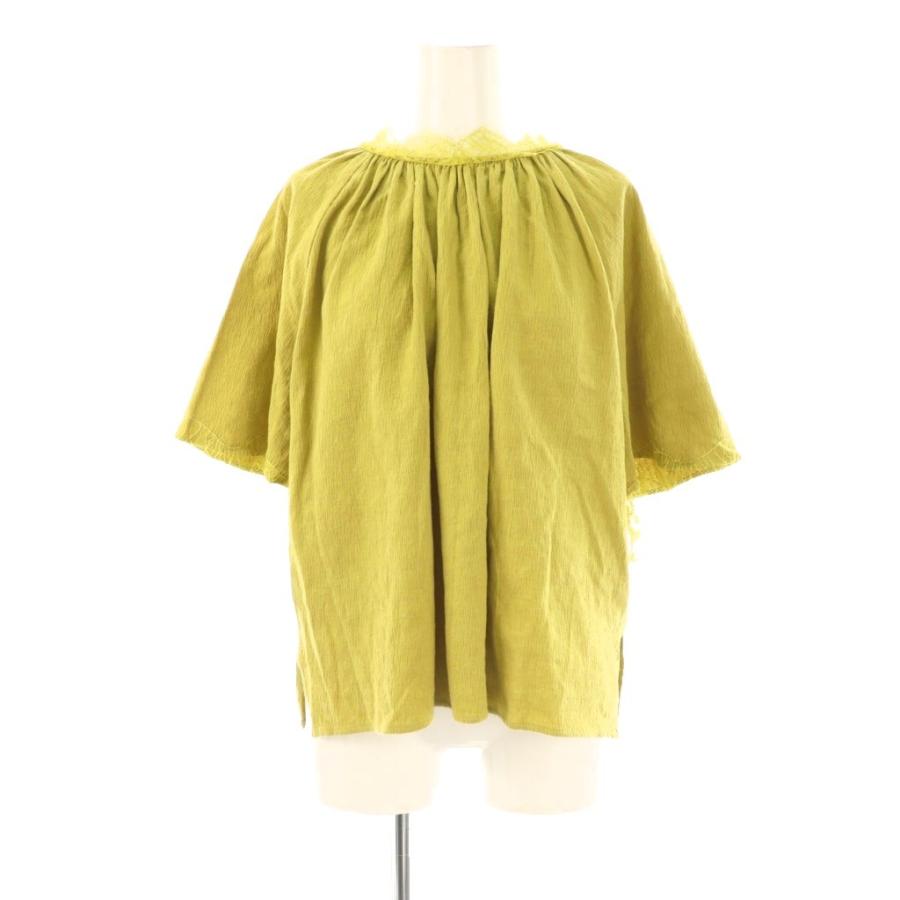 クロス&クロス Cloth&Cross レース コットン ブラウス プルオーバー 七 