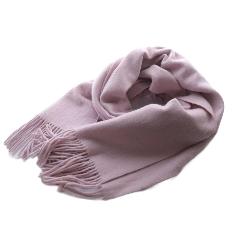 アソースメレ ASAUCE MELER ウール 大判ストール フリンジ ピンク