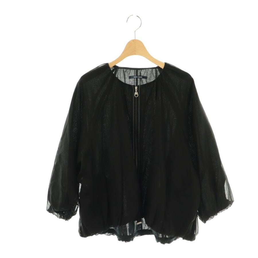 ブランベール　ブルゾン ブランベール blancvert シアーブルゾン ジャケット ジップアップ 40
