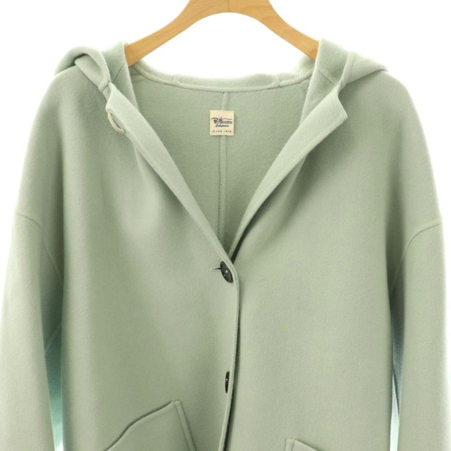 ロンハーマン Ron Herman ウール×ナイロンフーデッドミディアムコート