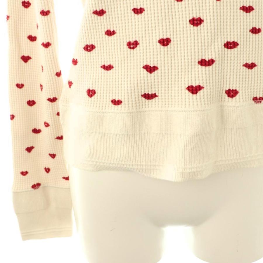 ロンハーマン ヴィンテージ R.H.vintage リップ柄サーマルワッフルプル  