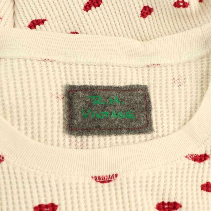 ロンハーマン ヴィンテージ R.H.vintage リップ柄サーマルワッフルプル  