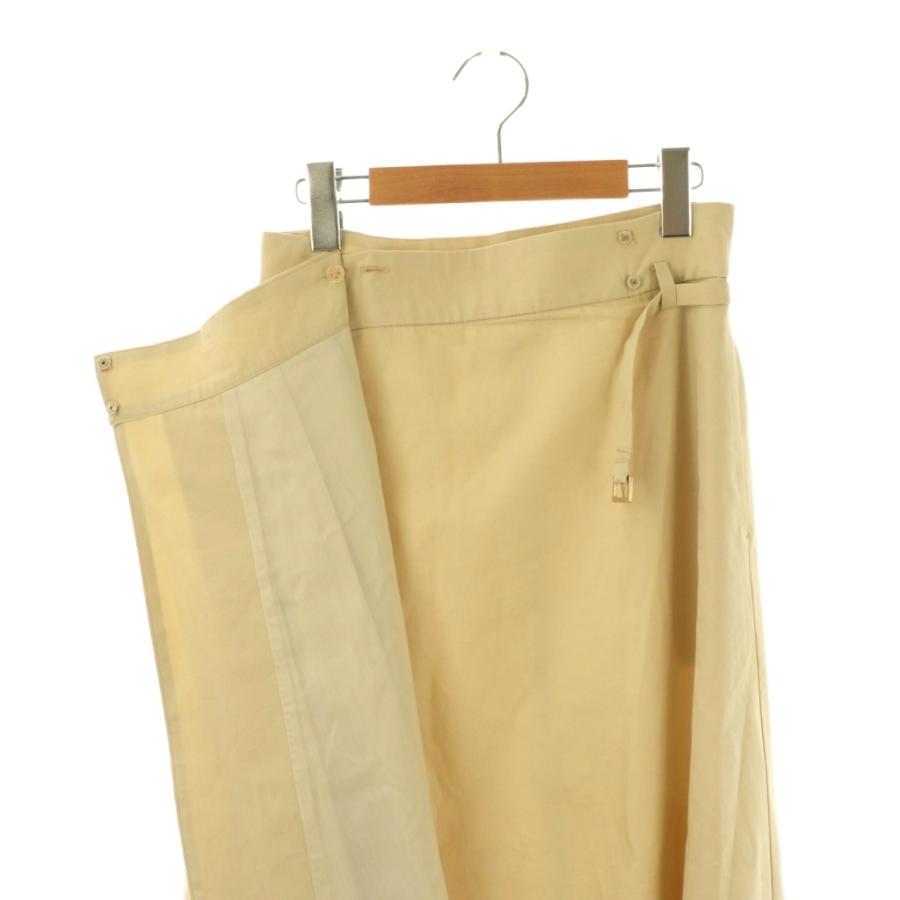 エブール ebure コットンプリーツスカート ラップスカート フレア 36  