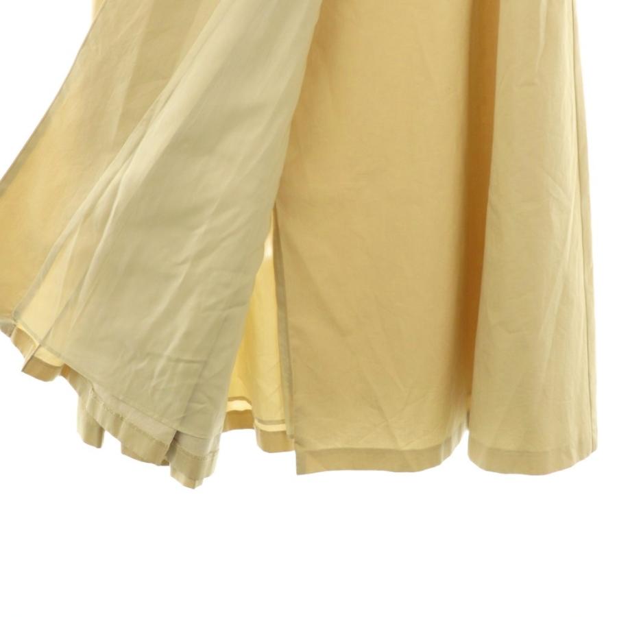 エブール ebure コットンプリーツスカート ラップスカート フレア 36  