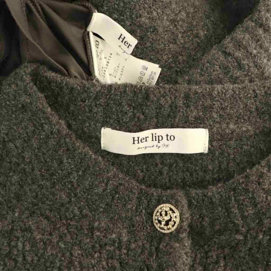 ハーリップトゥ Her lip to 23AW Pure Boucle Knit Set セットアップ