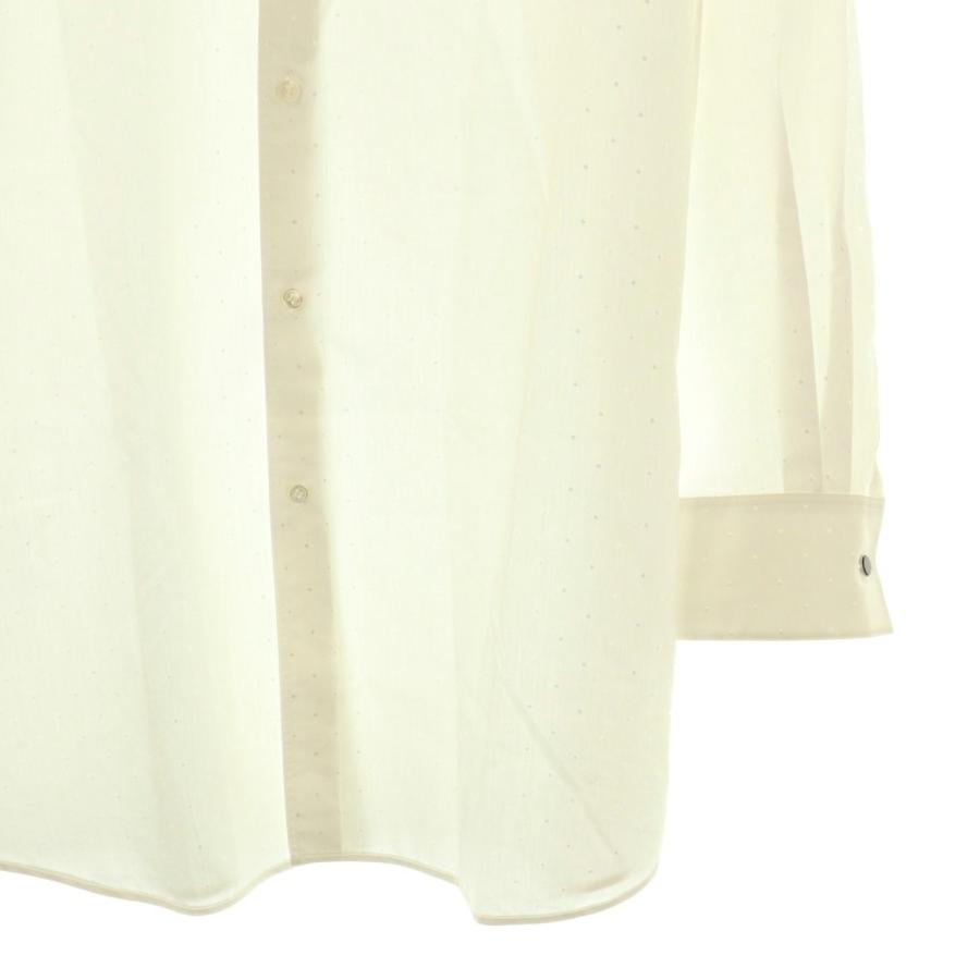 トゥモローランドビー 24SS コットンレーヨンロングシャツ ドット 長袖 34 トゥモローランドビー TOMORROWLAND .B 24SS コットンレーヨンロング
