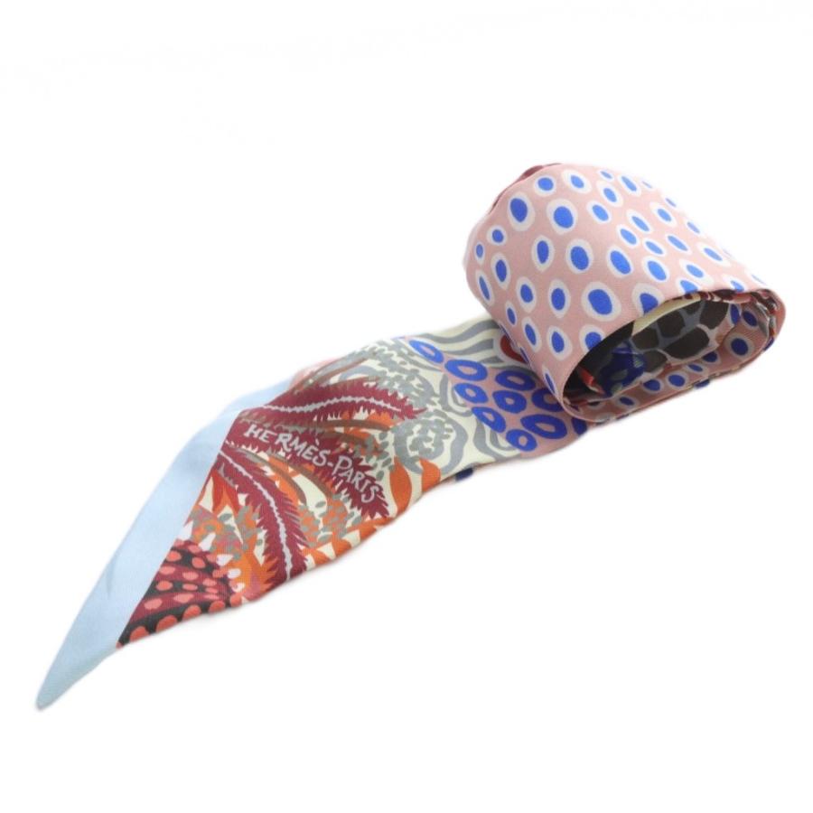 【中古】エルメス HERMES ツイリー UNDER THE WAVES スカーフ 総柄 シルク マルチカラー /SR ■OH レディース HERMES（エルメス） ツイリー UNDER THE WAVES スカーフ 総柄 シルク