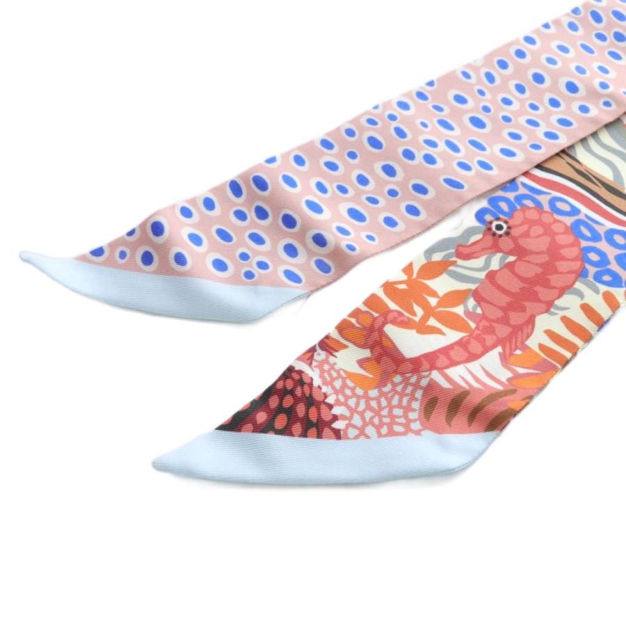 HERMES（エルメス） ツイリー UNDER THE WAVES スカーフ 総柄 シルク