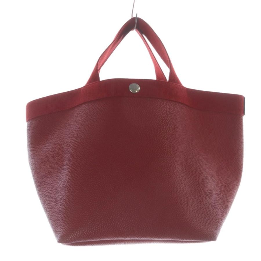 【中古】エルベシャプリエ Herve Chapelier リュクス舟型トートMバッグ ハンドバッグ 赤 707GP /SR12 レディース エルベシャプリエ Herve Chapelier リュクス舟型トートMバッグ
